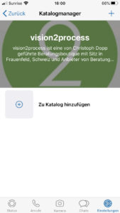 WhatsApp Business Funktionen Anleitung Katalog